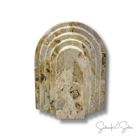 Set of 2 Marble Tiered Bookends - Threshold Studio McGee - Target Spring 2025 - Picture 4 of 7